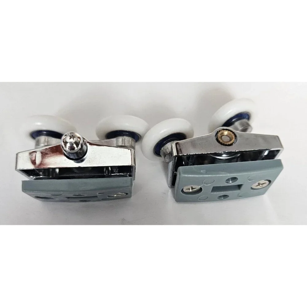 Heavy Duty Shower Door Rollers 4 Up 4 Down With 8 Crash Pads Bathroom Acc